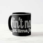 甘いブラウンはだれもそれの得られた時間ではないです マグカップ (正面左)