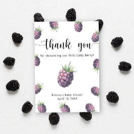 甘いブラックベリー感謝してい- you サンキューカード