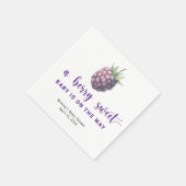 甘いブラックベリー スタンダードカクテルナプキン (角)