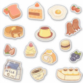 甘いブランチカスタムのカットのビニールシール シール (正面)