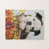 甘いブルドッグパピー ジグソーパズル (横)