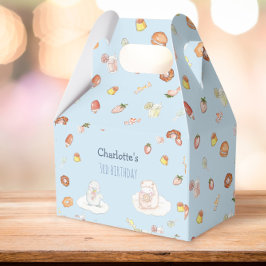 甘いブルーウォーターカラーデザート子供の誕生日 フェイバーボックス