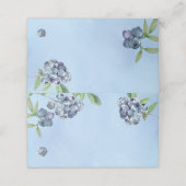 甘いブルーベリーの水色 プレイスカード (外部開封)