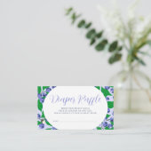 甘いブルーベリーブルーベビーシャワーオムツラッフル エンクロージャーカード (スタンド正面)