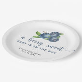 甘いブルーベリー ペーパープレート (アングル)