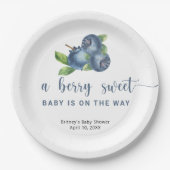 甘いブルーベリー ペーパープレート (正面)