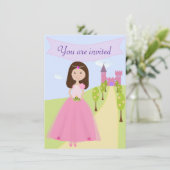 甘いプリンセスの誕生日の招待状 招待状 (スタンド正面)