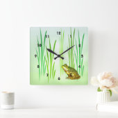 甘いプリンセス 魅力的 スクエア壁時計 (ホーム)