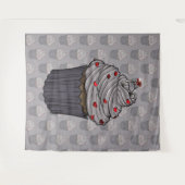 甘いプロポーズのカップケーキ タペストリー (正面(横))