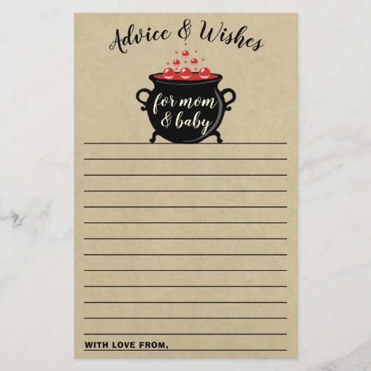 甘いベビーがハロウィーンの赤ちゃんシャワーを醸造している (正面)