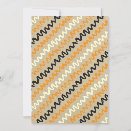 甘いベビーがハロウィーンの赤ちゃんシャワーを醸造している サンキューカード (裏面)