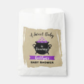 甘いベビーがハロウィーンの赤ちゃんシャワーを醸造している フェイバーバッグ (正面)