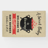 甘いベビーがハロウィーンの赤ちゃんシャワーを醸造している 横断幕 (横)