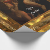 甘いベビーのイエス・キリストのクリスマス(15のft)の光沢のある垂直 ラッピングペーパー (コーナー)