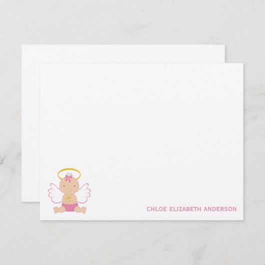 甘いベビーのカスタムな平たい箱はノート感謝していしています ノートカード (正面/裏面)