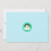 甘いベビーの白鳥のベビーシャワーの招待のお母さんのキス 招待状 (裏面)