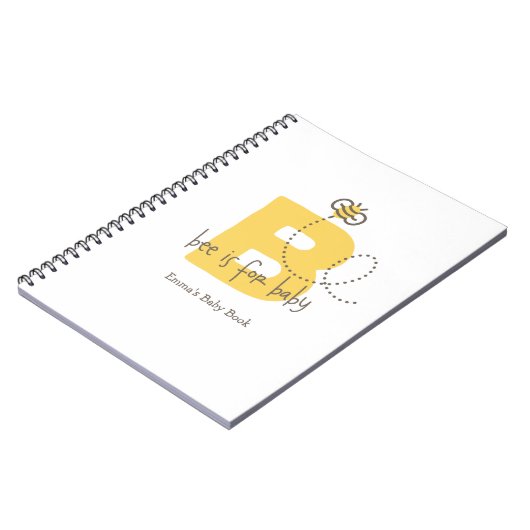 甘いベビーの蜂のベビーの本または写真アルバム ノートブック (左側)