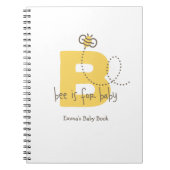 甘いベビーの蜂のベビーの本または写真アルバム ノートブック (正面)