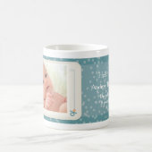 甘いベビーの誕生の発表のマグ コーヒーマグカップ (中央)