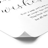 甘いベビーウィッシュベイビーシャワーゲストブックサイン ポスター (角)