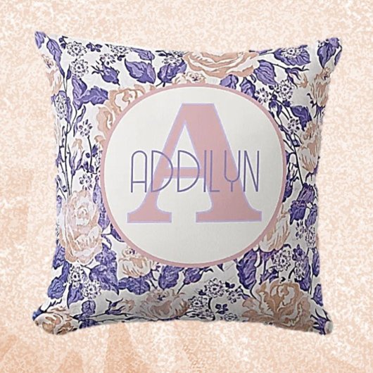 甘いベビーガールカスタムフローラ枕 クッション