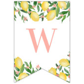 甘いベビーガールピンクレモンシトラスベビーシャワー バンティングフラッグ (第2の旗)