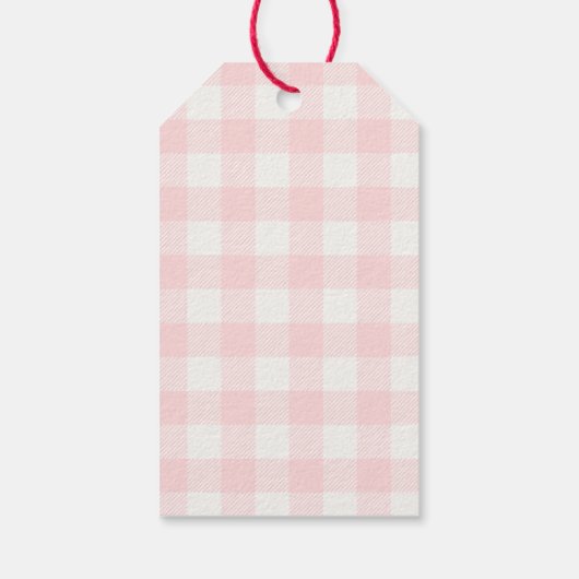 甘いベビーガールベビーシャワー ギフトタグ (裏面)