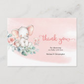 甘いベビーゾウオンユーカリリース感謝していユーカリ エンクロージャーカード (正面)