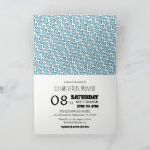 甘いベビーゾウ、ベビーシャワー招待状 招待状 (内部)