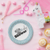 甘いベビーゾウ、ベビーシャワー ペーパープレート (パーティー)