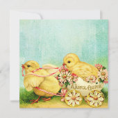 甘いベビーチックイースターカードパーソナライズ文字 シーズンカード (正面)