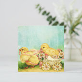 甘いベビーチックイースターカードパーソナライズ文字 シーズンカード (スタンド正面)