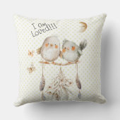 甘いベビーバードウォーター色子供部屋 クッション (裏面)