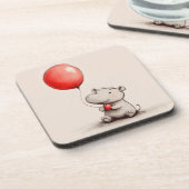 甘いベビーヒッポとレッドバルーン コースター (左側)