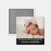 甘いベビーフォトキープサケありがとうマグネット マグネット (正面/裏面)