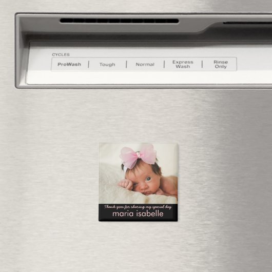 甘いベビーフォトキープサケありがとうマグネット マグネット (インサイチュ (食洗機))