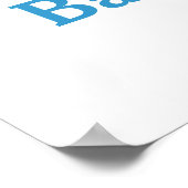 甘いベビーフクロウ男の子のシャワーのポスター ポスター (角)