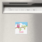 甘いベビーフクロガール女の子の赤ちゃんシャワーマグネット マグネット (インサイチュ (食洗機))