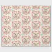 甘いベビーラムアドチャイルドネーム春 ラッピングペーパー (フラット)