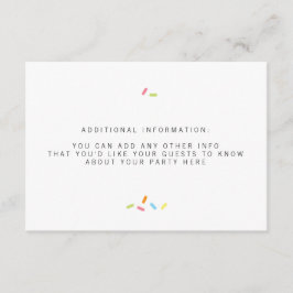 甘いベビー散布インサート エンクロージャーカード