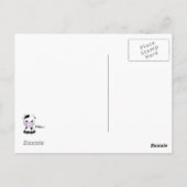 甘いベビー牛の漫画かわいいの子供のはがき ポストカード (裏面)