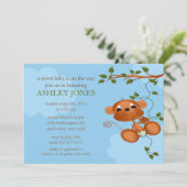 甘いベビー猿のベビーシャワー 招待状 (スタンド正面)