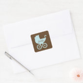 甘いベビー車 スクエアシール (封筒)