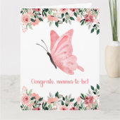 甘いベビー願い母親の妊娠おめでとう カード (正面)