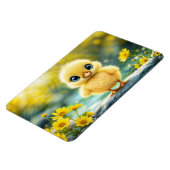 甘いベビー鳥の春牧草地の黄色い花 マグネット (左側)