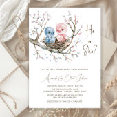 甘いベビー鳥ジェンダーがパーティーを明かす 招待状