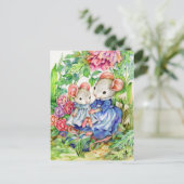 甘いベビー – かわいいマウスアートはがき ポストカード (スタンド正面)