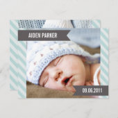 甘いベビー| BIRTHアナウンス 案内状 (正面/裏面)