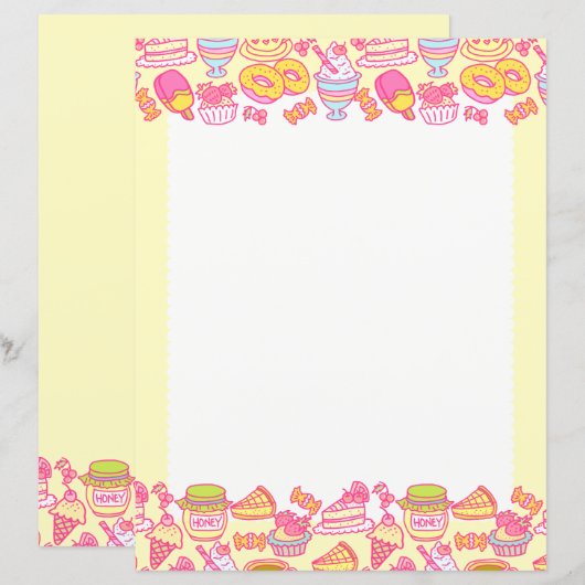 甘いベーカリーとドリンクイエロー (正面/裏面)