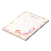 甘いベーカリーとドリンクイエロー ノートパッド (回転)